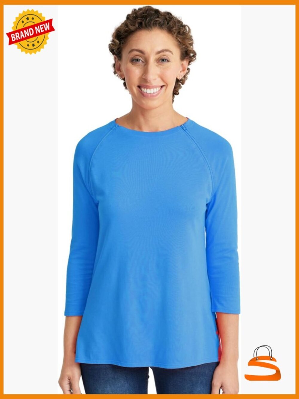 Long-Sleeve Chest Port Access Shirt, Medical Uniform, Boat Neck, Zip Front